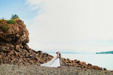 Real Brides in Cicada Wedding Dresses