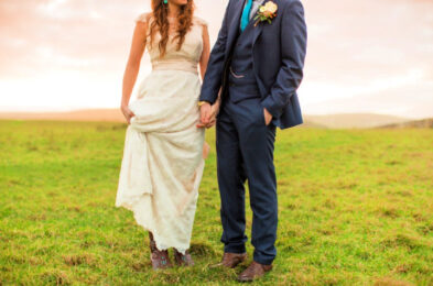 Real Brides in Cicada Wedding Dresses