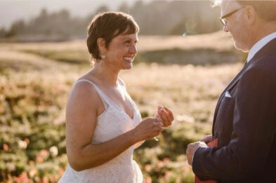 Real Brides in Cicada Wedding Dresses