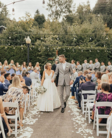 Real Brides in Cicada Wedding Dresses