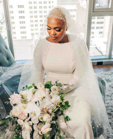 Real Brides in Cicada Wedding Dresses