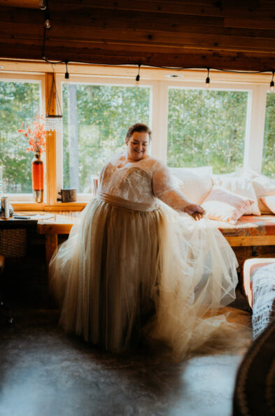 Real Plus-Sized Brides in Cicada Wedding Dresses