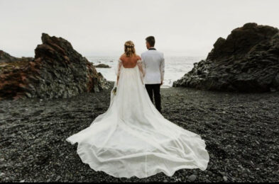 Real Brides in Cicada Custom Wedding Dresses